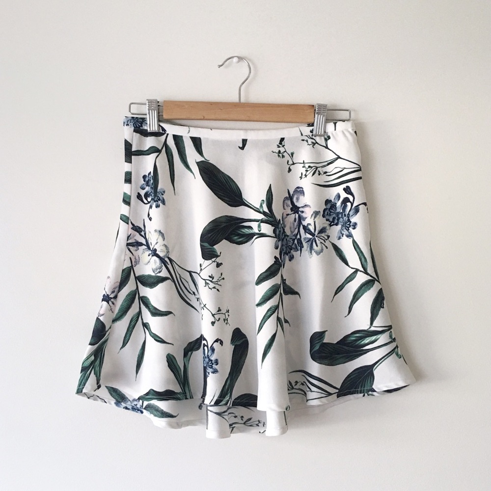 Dynamite Floral Skater Circle Skirt